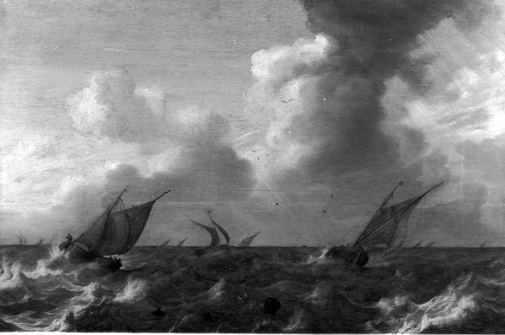 marina (dipinto) by Backnisen Rudolf (seconda met&agrave; sec. XVIII)
